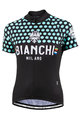 BIANCHI MILANO Cyklistický dres s krátkym rukávom - CROSIA LADY - modrá/čierna