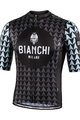 BIANCHI MILANO Cyklistický dres s krátkym rukávom - MASSARI - čierna/svetlo modrá