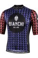 BIANCHI MILANO Cyklistický dres s krátkym rukávom - MASSARI - modrá/ružová