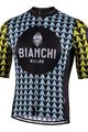 BIANCHI MILANO Cyklistický dres s krátkym rukávom - MASSARI - žltá/svetlo modrá