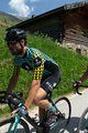 BIANCHI MILANO Cyklistický dres s krátkym rukávom - MASSARI - žltá/svetlo modrá