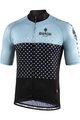 BIANCHI MILANO Cyklistický dres s krátkym rukávom - QUIRRA - čierna/svetlo modrá