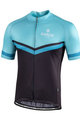 BIANCHI MILANO Cyklistický dres s krátkym rukávom - OLLASTU - čierna/svetlo modrá