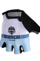 BIANCHI MILANO Cyklistické rukavice krátkoprsté - ENAS - biela/svetlo modrá
