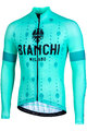 BIANCHI MILANO Cyklistický dres s dlhým rukávom letný - PERTICARA - zelená