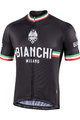 BIANCHI MILANO Cyklistický dres s krátkym rukávom - ISALLE - čierna