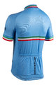 BIANCHI MILANO Cyklistický dres s krátkym rukávom - ISALLE - modrá