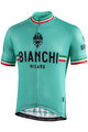 BIANCHI MILANO Cyklistický dres s krátkym rukávom - ISALLE - modrá