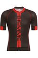 Cyklistický dres s krátkym rukávom - POISON  - čierna/červená