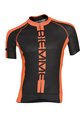 Cyklistický dres s krátkym rukávom - POISON  - čierna/oranžová