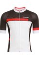 BIEMME Cyklistický dres s krátkym rukávom - POLKA - biela/červená/čierna