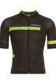 Cyklistický dres s krátkym rukávom - POLKA  - čierna/zelená