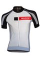 Cyklistický dres s krátkym rukávom - MOODY  - biela/čierna
