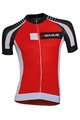 Cyklistický dres s krátkym rukávom - MOODY - čierna/červená/biela