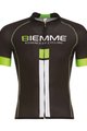 BIEMME Cyklistický dres s krátkym rukávom - IDENTITY18 - čierna/zelená