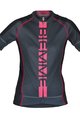 BIEMME Cyklistický dres s krátkym rukávom - POISON LADY - šedá/ružová