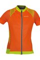 BIEMME Cyklistický dres s krátkym rukávom - SHARP LADY - žltá/oranžová