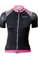 Cyklistický dres s krátkym rukávom - SHARP LADY - čierna/ružová