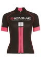 BIEMME Cyklistický dres s krátkym rukávom - IDENTITY18 LADY - ružová/biela/čierna