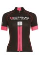Cyklistický dres s krátkym rukávom - IDENTITY18 LADY - ružová/biela/čierna