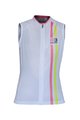 Cyklistický dres bez rukávov - ITEM TWO LADY - ružová/biela/žltá