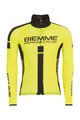 Biemme Cyklistický dres s dlhým rukávom zimný - JAMPA™ 2.0 WINTER - čierna/žltá