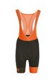 Biemme Cyklistické nohavice krátke s trakmi - LEGEND LADY - čierna/oranžová