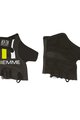 Cyklistické rukavice krátkoprsté - STRAPS - čierna/biela/žltá