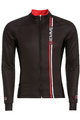 Cyklistický dres s dlhým rukávom zimný - BLADE WINTER - čierna/červená