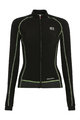 BIEMME Cyklistický dres s dlhým rukávom zimný - FLEX LADY WINTER  - čierna/zelená