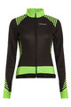 BIEMME Cyklistický dres s dlhým rukávom zimný - SHARP LADY WINTER - čierna/zelená