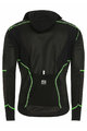 BIEMME Cyklistická zateplená bunda - NINJA - čierna/zelená