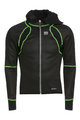 BIEMME Cyklistická zateplená bunda - NINJA - čierna/zelená