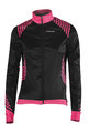 BIEMME Cyklistický dres s dlhým rukávom zimný - SHARP LADY WINTER - čierna/ružová