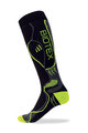 BIOTEX Cyklistické podkolienky - RACE THERMOLITE - čierna/žltá