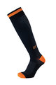 BIOTEX Cyklistické podkolienky - COMPRESSION - oranžová/čierna