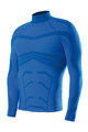 BIOTEX Cyklistické tričko s dlhým rukávom - POWERFLEX WARM - modrá
