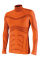 BIOTEX Cyklistické tričko s dlhým rukávom - POWERFLEX WARM - oranžová