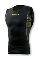 BIOTEX Cyklistické tričko bez rukávov - SEAMLESS - čierna/žltá