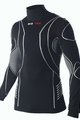 BIOTEX Cyklistické tričko s dlhým rukávom - TURTLENECK - čierna