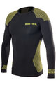 BIOTEX Cyklistické tričko s dlhým rukávom - 3D - žltá/čierna