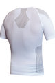 BIOTEX Cyklistické tričko s krátkym rukávom - BIOFLEX RAGLAN - biela/šedá