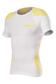 BIOTEX Cyklistické tričko s krátkym rukávom - BIOFLEX RAGLAN - biela/žltá