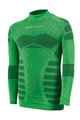 BIOTEX Cyklistické tričko s dlhým rukávom - WARM EFFECT JUNIIOR - zelená