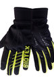 BIOTEX Cyklistické rukavice dlhoprsté - SUPERWARM - čierna/žltá
