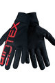 BIOTEX Cyklistické rukavice dlhoprsté - THERMAL TOUCH GEL - čierna/červená