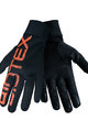 BIOTEX Cyklistické rukavice dlhoprsté - THERMAL TOUCH GEL - oranžová/čierna