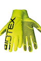 BIOTEX Cyklistické rukavice dlhoprsté - THERMAL TOUCH GEL - žltá/čierna