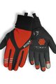 BIOTEX Cyklistické rukavice dlhoprsté - ARTIC GEL - červená/čierna