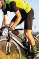 BIOTEX Cyklistické ponožky klasické - MERINO - žltá/čierna